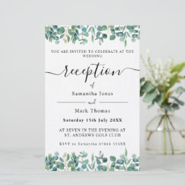Eukalyptus Greenery White Empfang Briefpapier