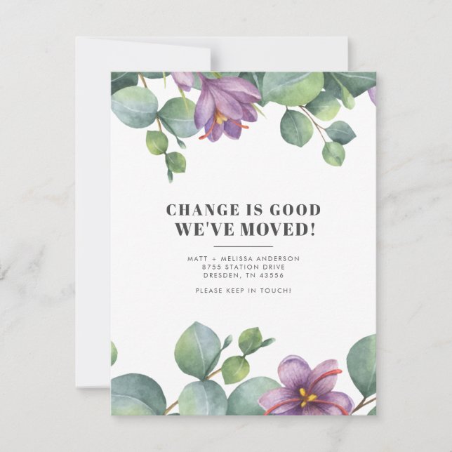 Eukalyptus Greenery Wir haben botanische Bewegung  (Vorderseite)