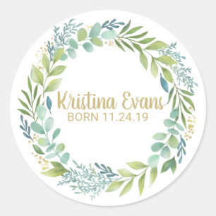 Eukalyptus Greenery Wreath Sticker
