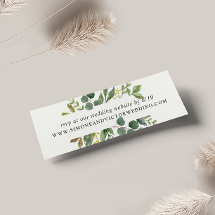 Eukalyptus Grove Wedding Website RSVP Cards