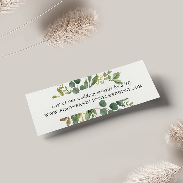 Eukalyptus Grove Wedding Website RSVP Cards (Von Creator hochgeladen)
