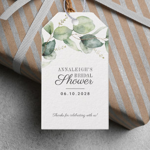 Eukalyptus-Grün-Brautparty-Dankeschön-Geschenk Geschenkanhänger
