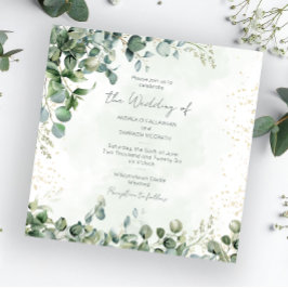 Eukalyptus Grün Hochzeitseinladung 1001 Square Einladung