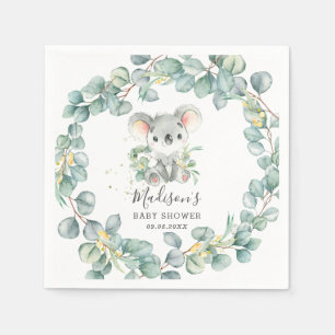 Eukalyptus Grün Koala Baby Boy Shower Geburtstag Serviette