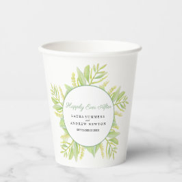 Eukalyptus-grüne Blätter fröhlich Pappbecher