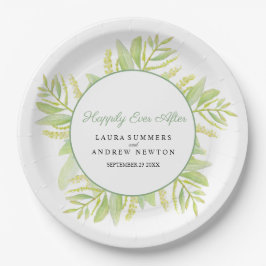 Eukalyptus-grüne Blätter fröhlich Pappteller