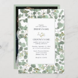 Eukalyptus Grüne Blüten Hochzeiten Einladung