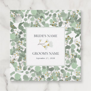 Eukalyptus Grüne Blüten Hochzeiten Geschenkanhänger