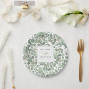 Eukalyptus Grüne Blüten Hochzeiten Pappteller