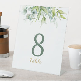 Eukalyptus Grüne Eleganz frisches Design Sockelschild