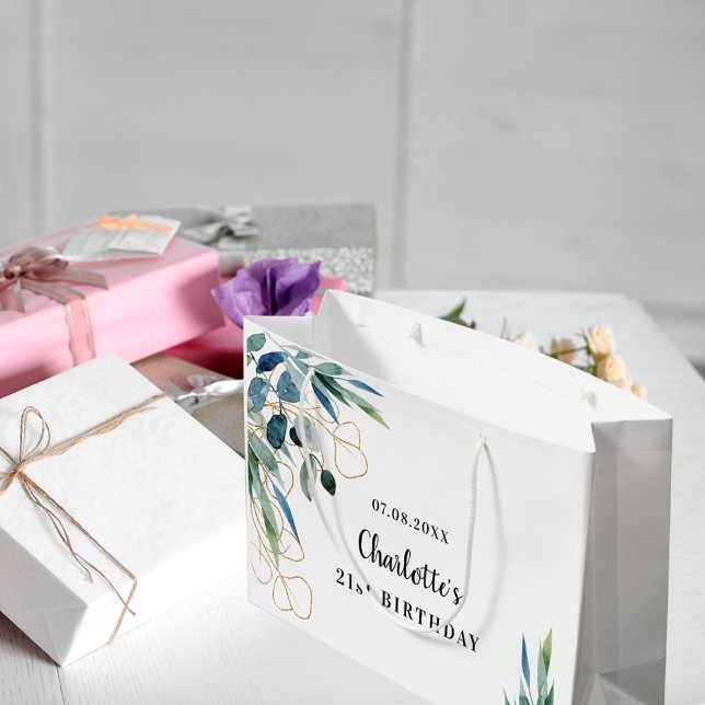 Eukalyptus-Grüne Große Geschenktüte (Von Creator hochgeladen)