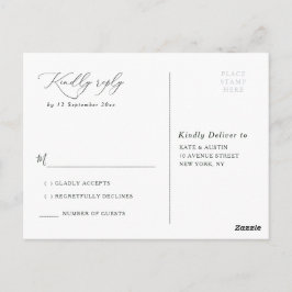 Eukalyptus-Grüne Hochzeit Postkarte