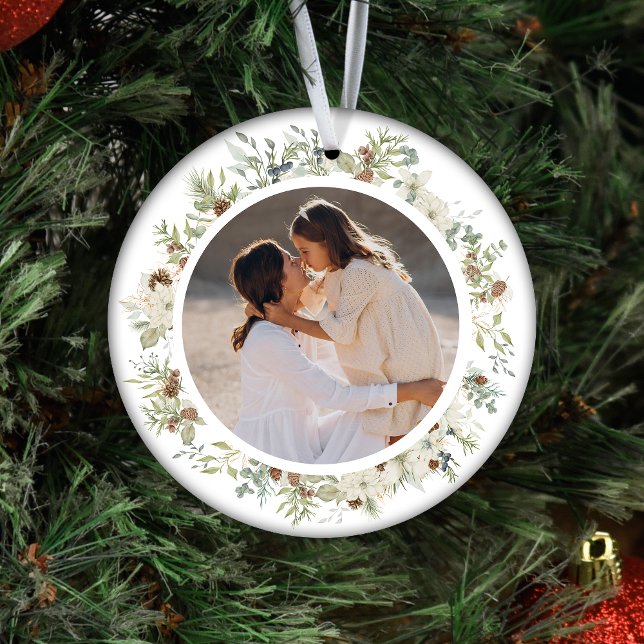 Eukalyptus-Grüne Weihnachten Keramik Ornament (Von Creator hochgeladen)