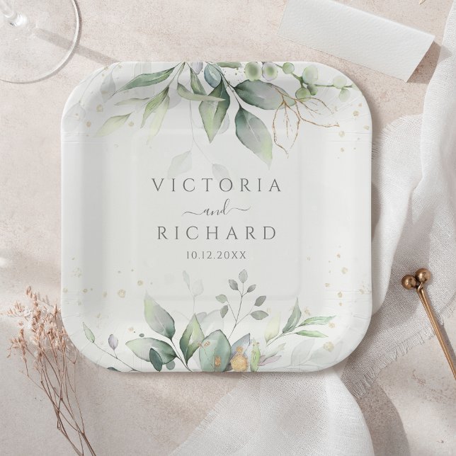 Eukalyptus - Grüne Weinkultur und Erde Pappteller (Von Creator hochgeladen)