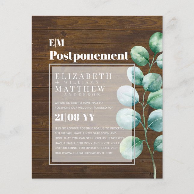 Eukalyptus-Grünpflanzen Aufschub Änderung der Plän (Vorderseite)