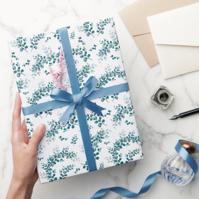 Eukalyptus-Grünpflanzen Geschenkpapier (Schenken)