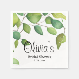 Eukalyptus-Grünpflanzen Serviette