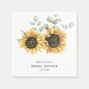 Eukalyptus-Grünpflanzenpapier für Sonnenblumen Bra Serviette