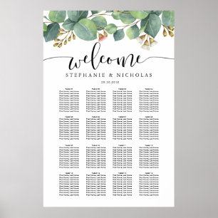 Eukalyptus-Grünschrift Poster