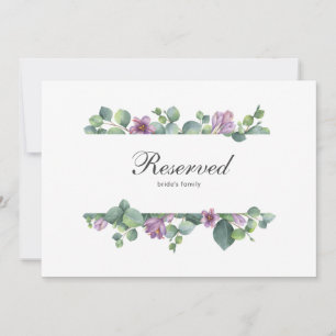 Eukalyptus-Grünzeug-Blumenhochzeit Reserviert Schi