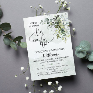 Eukalyptus-Grünzeug-Staub-Wasserfarbe wir tun es i Einladung