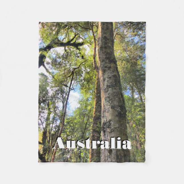 Eukalyptus Gum Trees Fleecedecke (Vorderseite)
