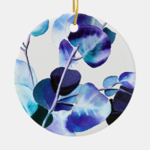 Eukalyptus Gum Verlasse Aquarellkunst Keramik Ornament