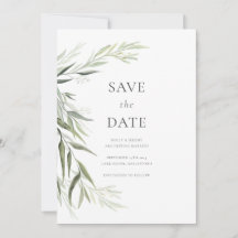 Eukalyptus Gum Verlasse Grünflächen Save the Date
