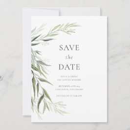 Eukalyptus Gum Verlasse Grünflächen Save the Date Einladung