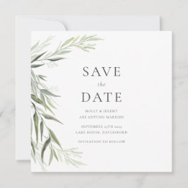 Eukalyptus Gum Verlasse Grünflächen Save the Date Einladung