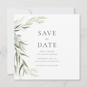 Eukalyptus Gum Verlasse Grünflächen Save the Date Einladung
