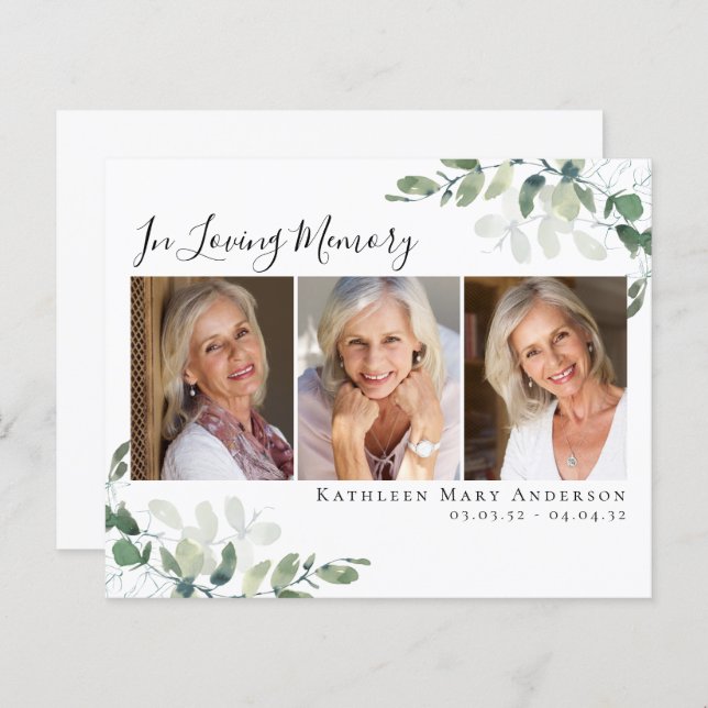 Eukalyptus-HAUSHALTSMITTEL - Liebe Erinnerung dank (Vorne/Hinten)