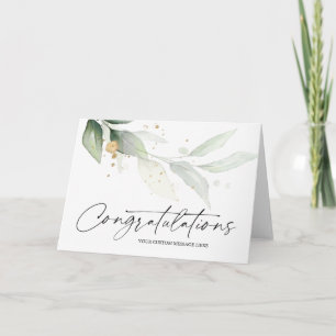 Eukalyptus Hochzeit Abschluss Gratulationen Karte