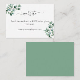 Eukalyptus-Hochzeit Begleitkarte