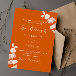 Eukalyptus-Hochzeit Einladung