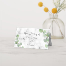 Eukalyptus-Hochzeit Platzkarte