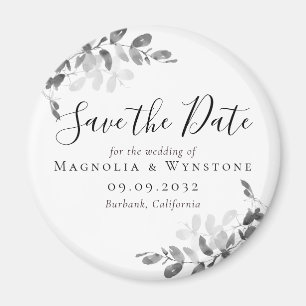 Eukalyptus Hochzeit Save The Date Magnet