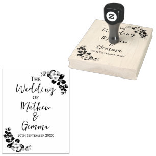 Eukalyptus-Hochzeits-Briefmarke Gummistempel