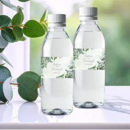 Eukalyptus Hochzeits-Wasserflaschenetikett 1001A Wasserflaschenetikett