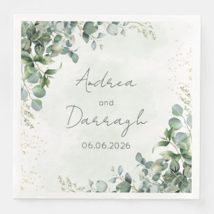 Eukalyptus Hochzeitsservietten 1001A Serviette