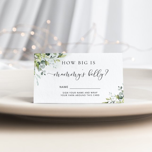 Eukalyptus in Aquarellfarbe, wie groß der Bauch de Begleitkarte (Von Creator hochgeladen)