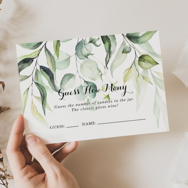 Eukalyptus in Aquarellfarben schätzt, wie viele Ga Visitenkarte (Von Creator hochgeladen)