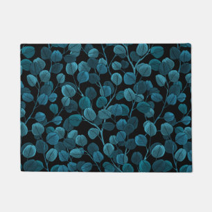 Eukalyptus in blau fußmatte