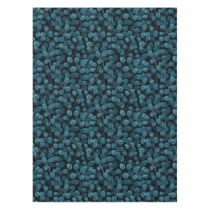 Eukalyptus in blau tischdecke