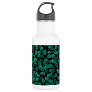 Eukalyptus in schwarz edelstahlflasche