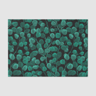 Eukalyptus in schwarz seidenpapier