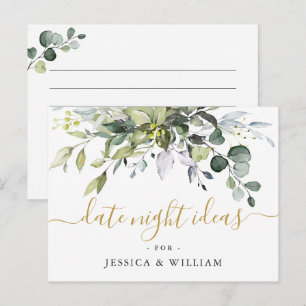 Eukalyptus-Junggesellinnenabschied-Date-Night-Idee Postkarte