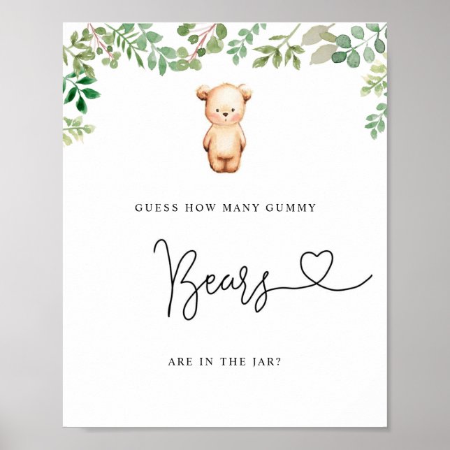 Eukalyptus-kleiner Bär rächte, wie viele Gummibäre Poster (Vorne)