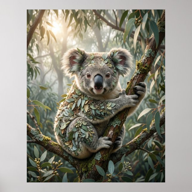 Eukalyptus Koala Beruhigung Poster (Vorne)