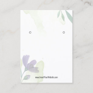 Eukalyptus Kraft-Ohrring-Logo Visitenkarte